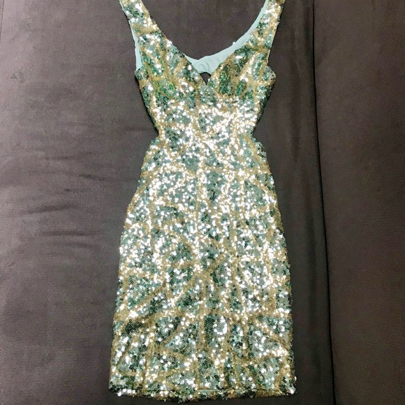 Charlotte Russe Dresses & Skirts - Charlotte Russe sequin cut out dress size xs